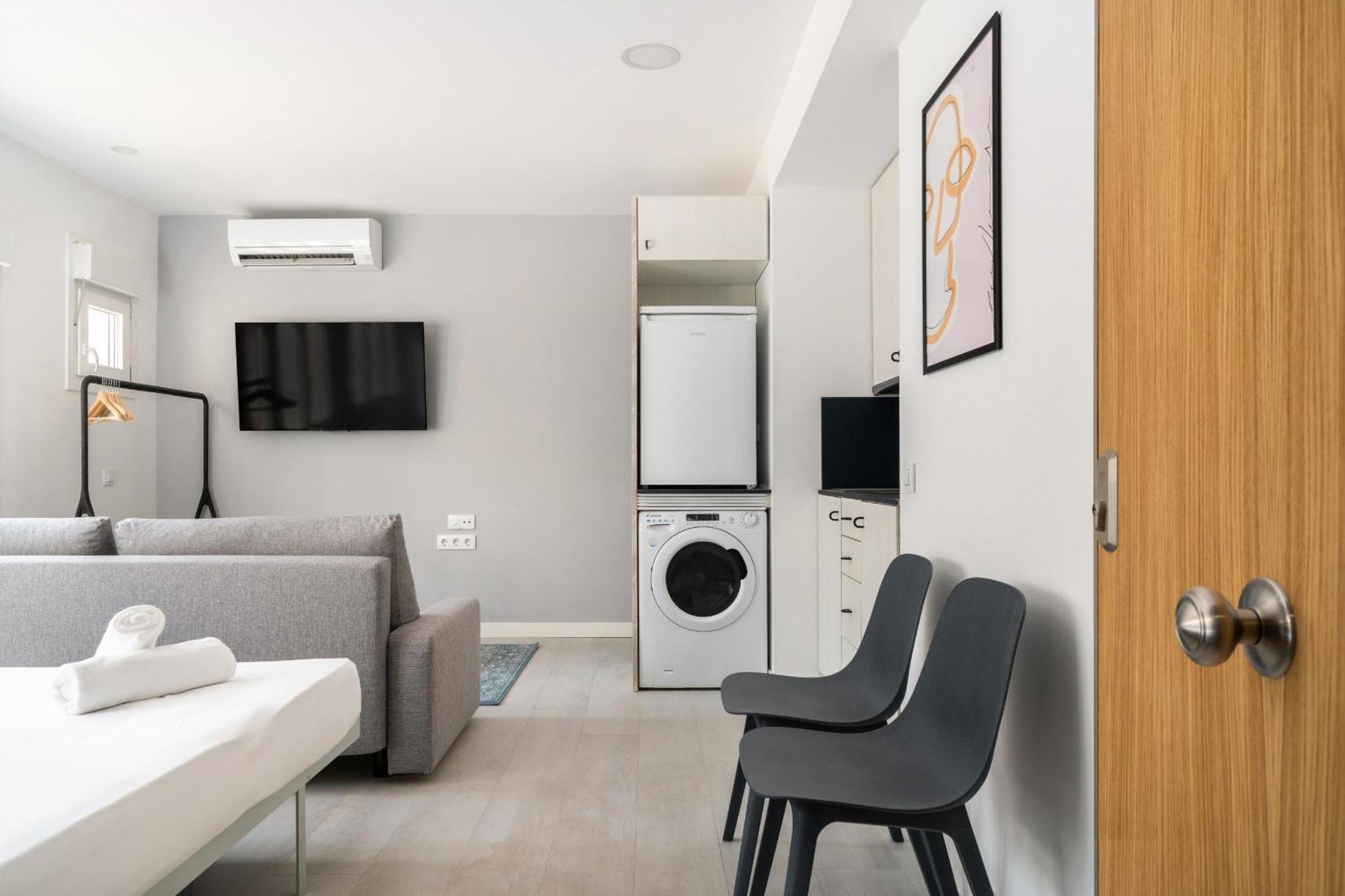 Madrid Riverside Studios Con Parking Incluido Alquiler Temporal Exterior foto